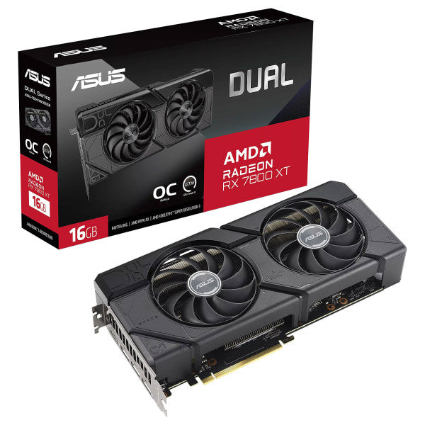 ASUS Dual Radeon RX 7800 XT OC Edition 16GB GDDR6 ASUS Dual Radeon RX 7800 XT OC Edition 16GB GDDR6